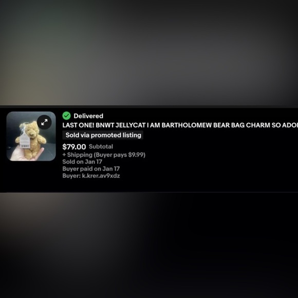 BNWT JELLYCAT BARTHOLOMEW CROSSBODY BAG - Picture 15 of 15